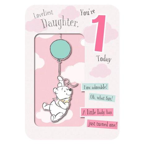 Daughter 1 Today Winnie The Pooh 1st Birthday Card £3.50